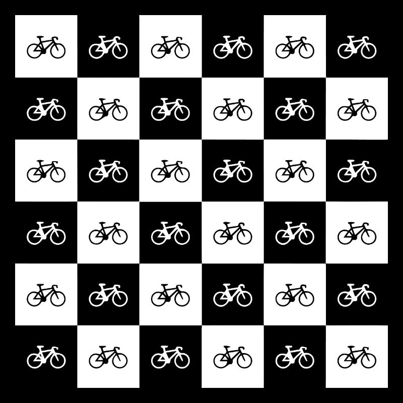 Conception de motif de vélo géométrique