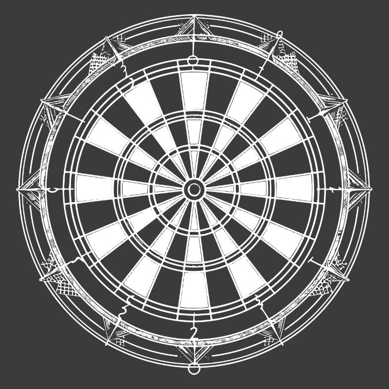 Dartscheibe Skizze