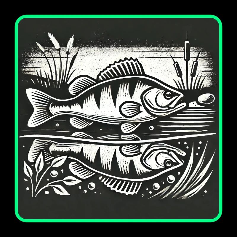 Barsch Raubfisch Design