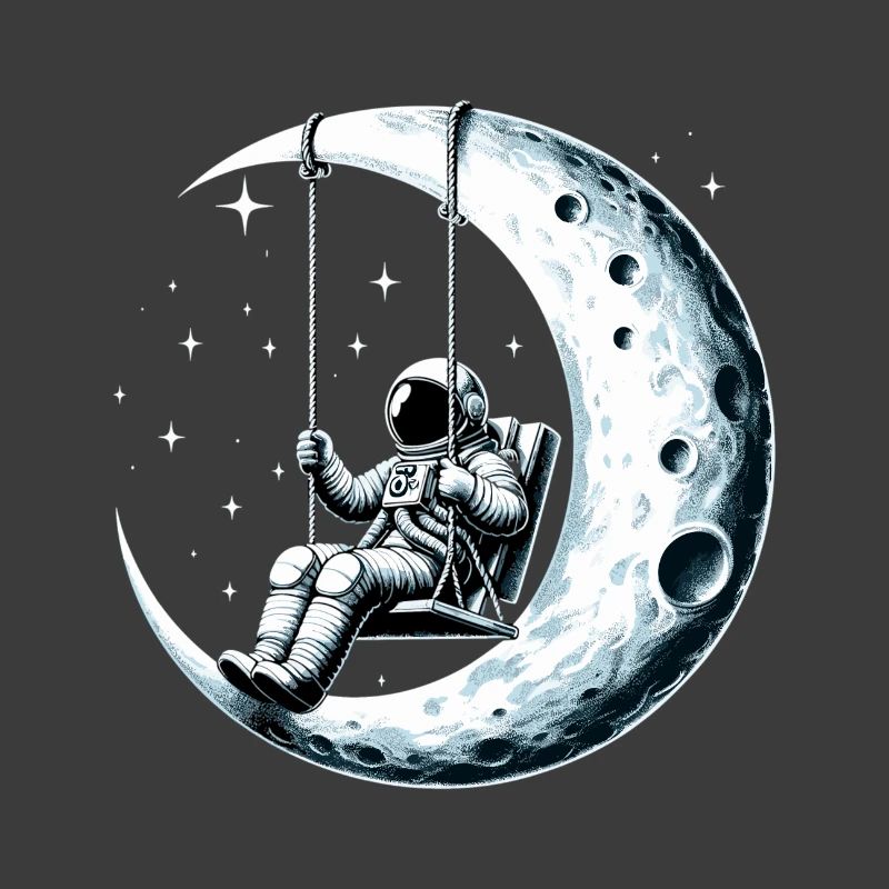 Astronaut Spaceman Rocking Swing Moon Gesch
