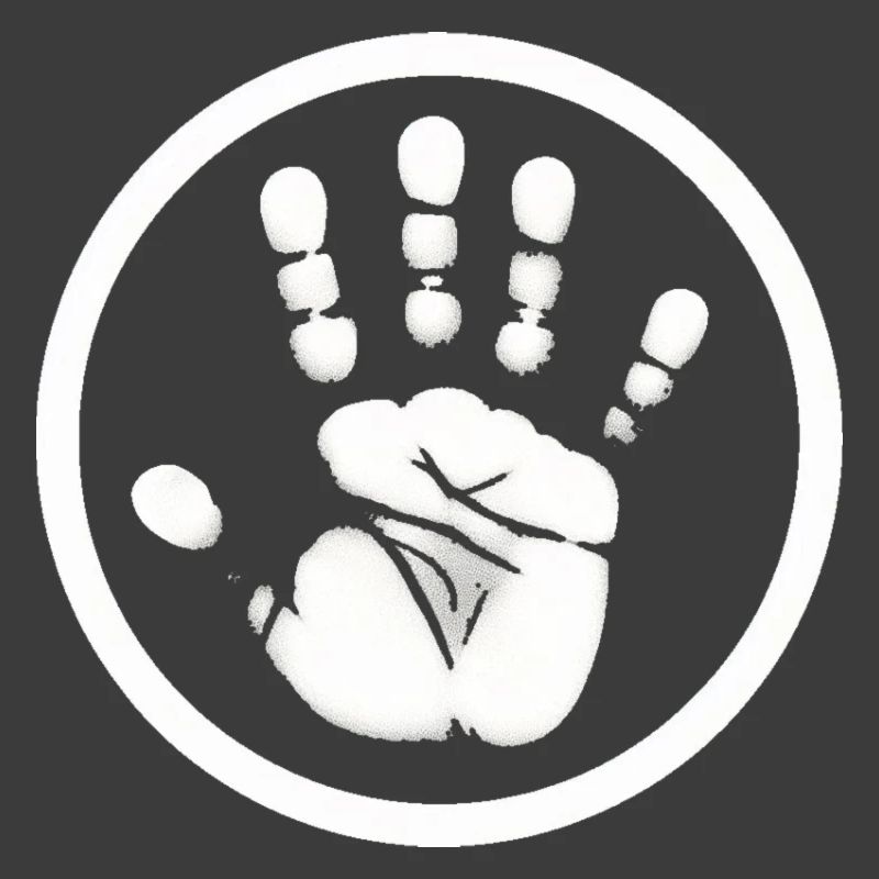 Handabdruck Hand