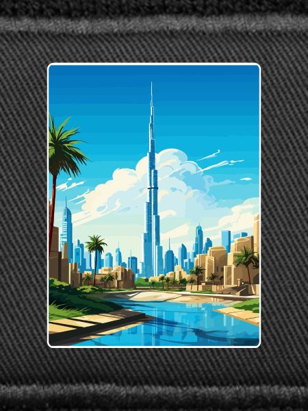 Dubai Skyline Illustration