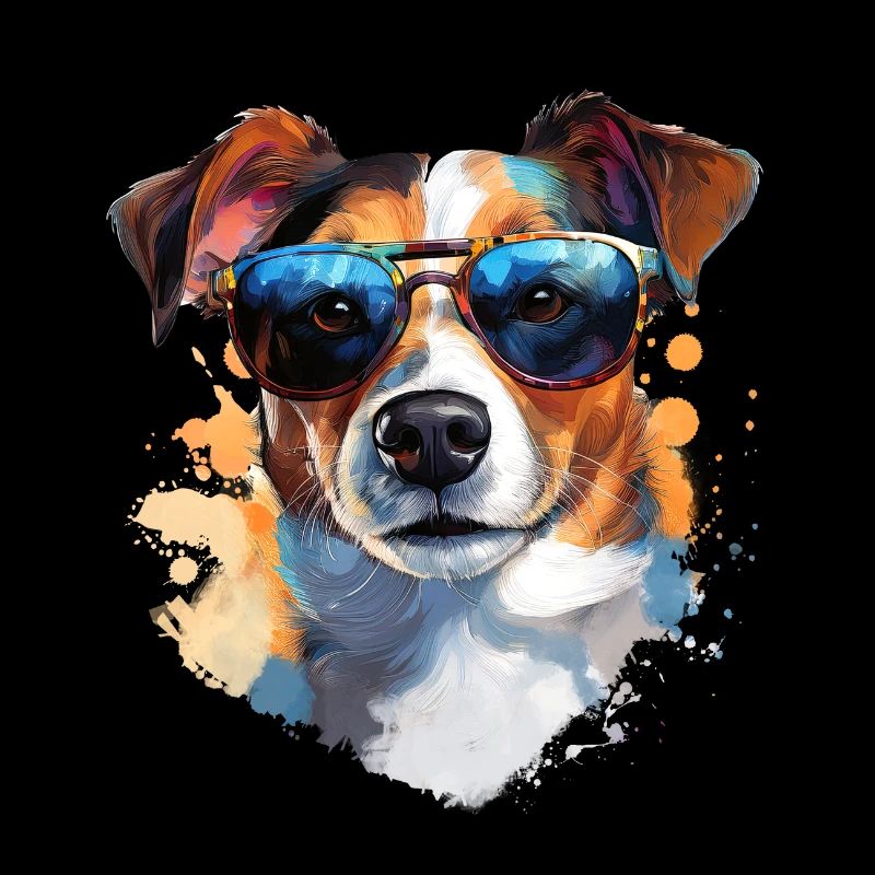 Jack Russel mit Sonnenbrille