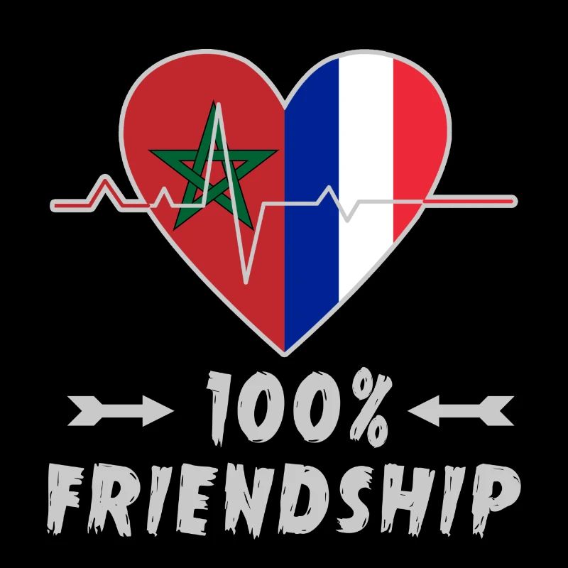 Marokko und Frankreich 100% Freundschaft