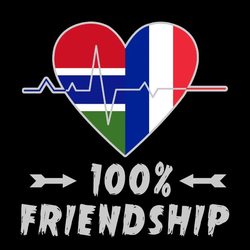 Gambia und Frankreich 100% Freundschaft
