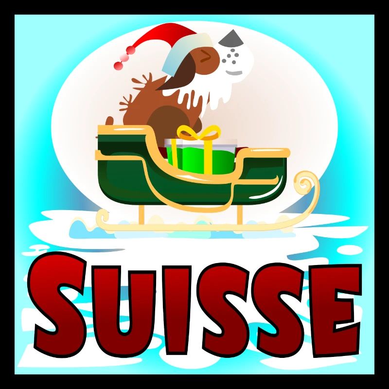 Chien Saint-Bernard Suisse Noël