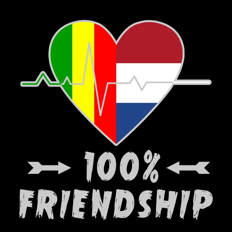 Mali und Niederlande 100% Freundschaft