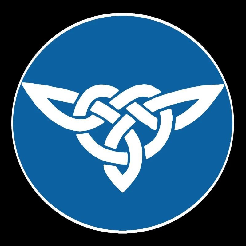 Blauer keltischer Vogel