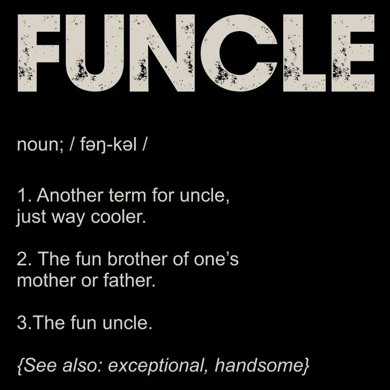 Funcle Typografie T-Shirt Design