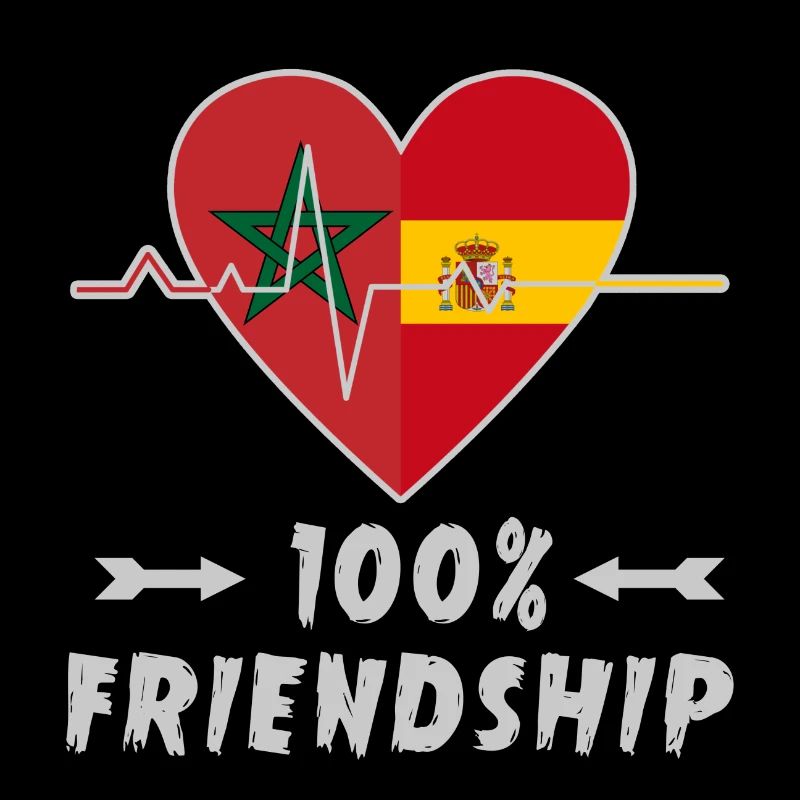 Marokko und Spanien 100% Freundschaft