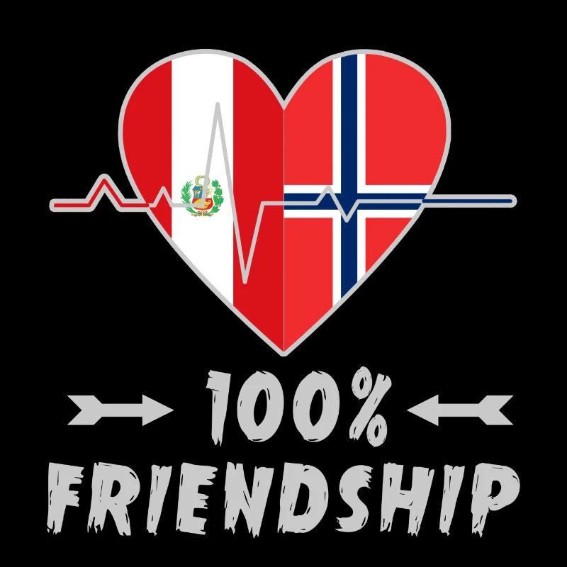 Peru and Norway 100% friendship