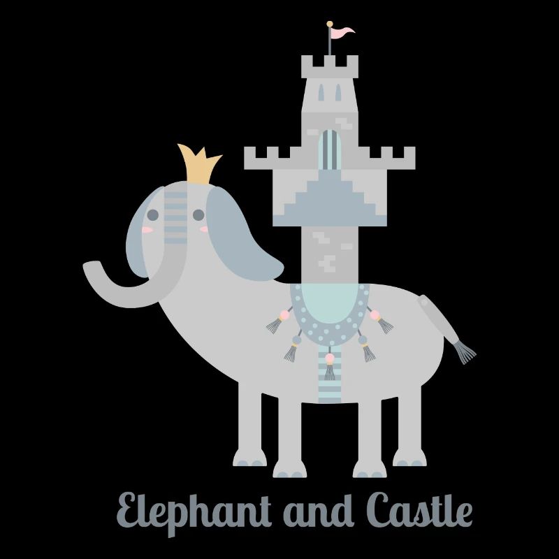 éléphant et château l avec texte
