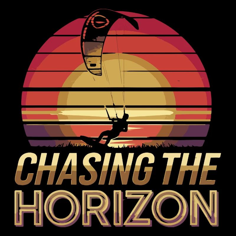 Sunset Kite Surfer Design