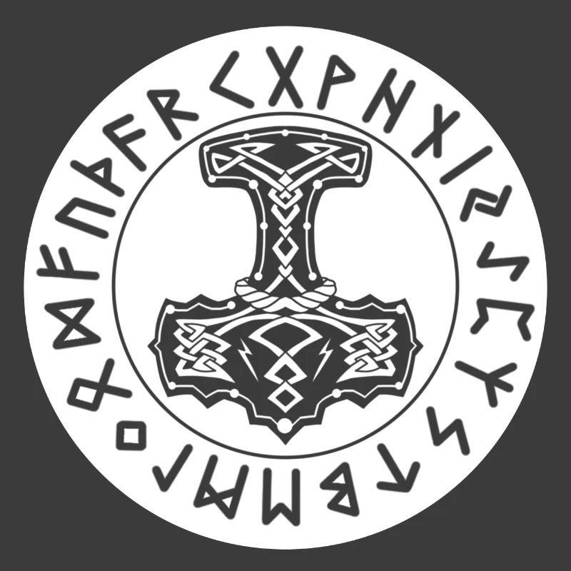Mjöllnir-Kreisrunen weiß