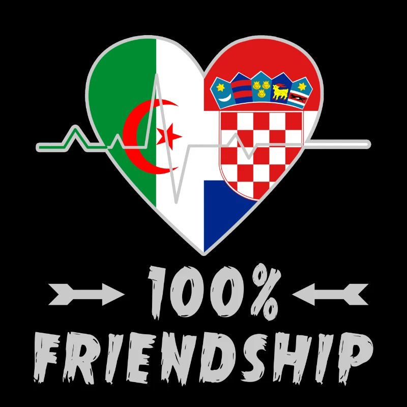 Algerien und Kroatien 100% Freundschaft