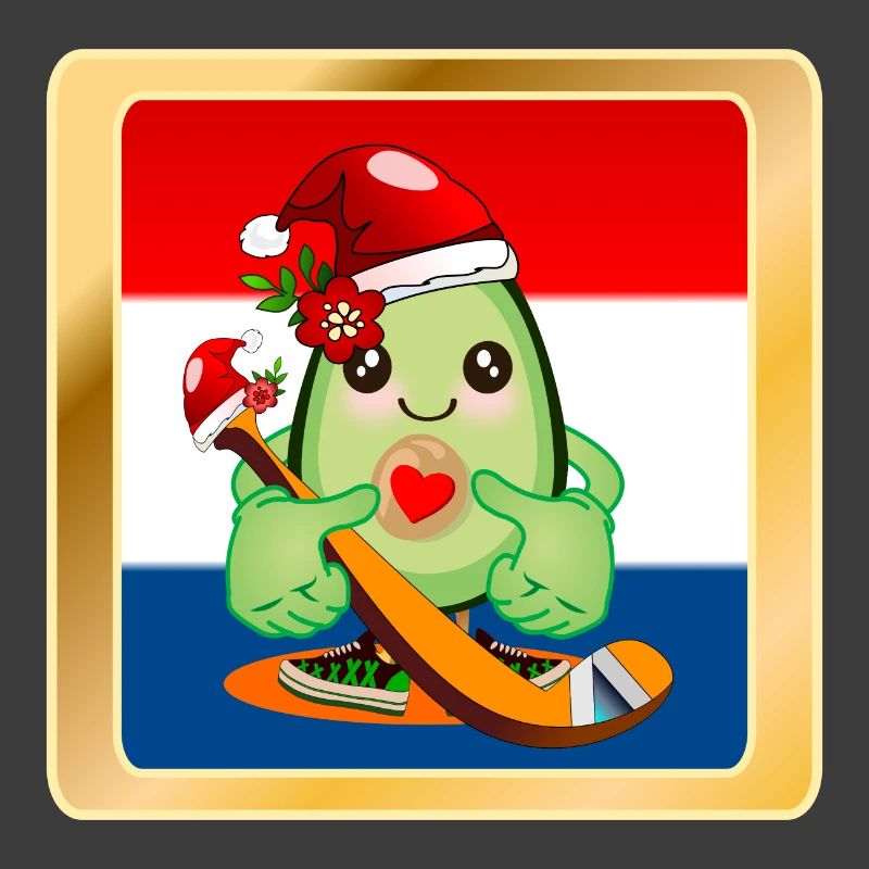 Weihnachtsgeschenke Avocado Eishockeyspieler