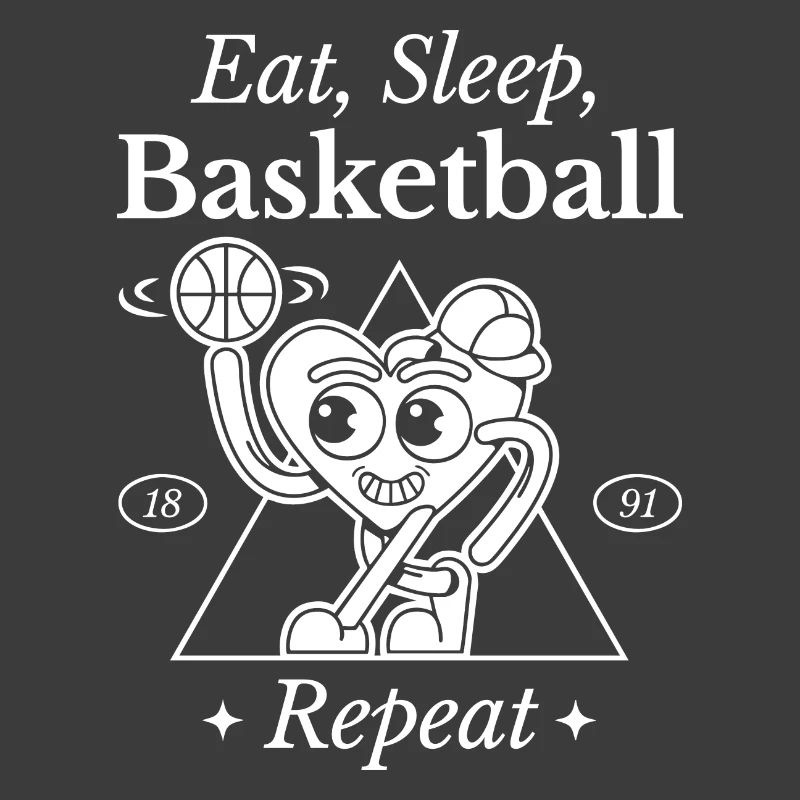 Basketball-Herz-Design