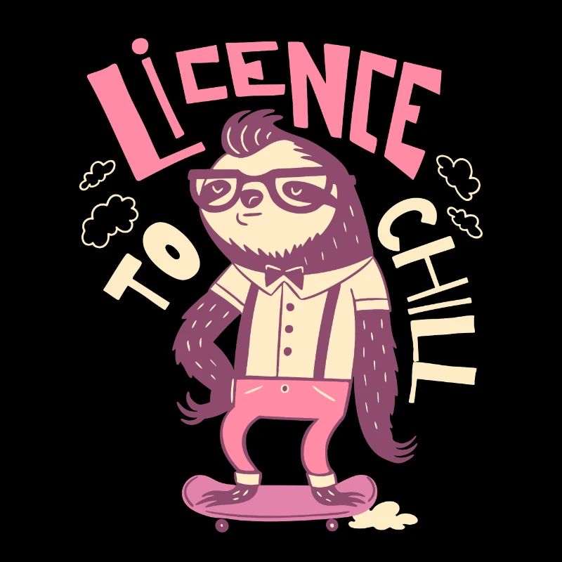 License to Chill – Vintage Sloth Style