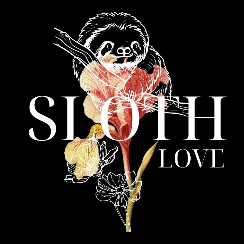 Sloth Love – Floral Art & Sloth