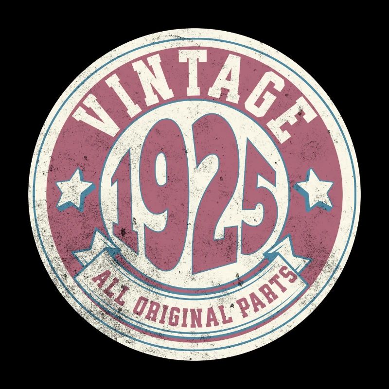 Design Vintage 1925 Logo Retro Style