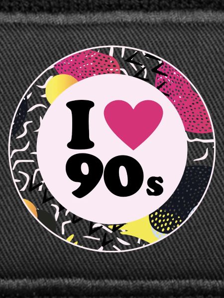 I ♥ 90s – Nostalgisches Retro-Design