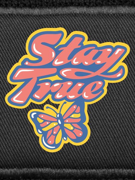 Stay True – Buntes Retro-Design