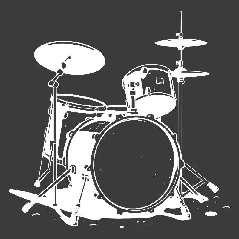 Drum Set Drawing