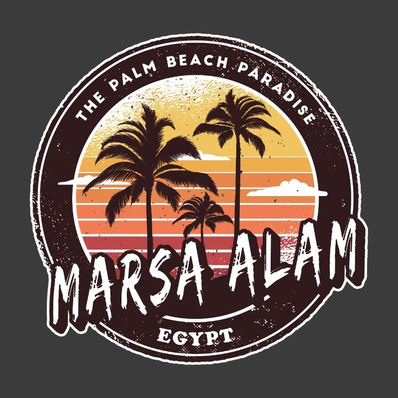Marsa Alam Egypt Vintage Palm Tree Design