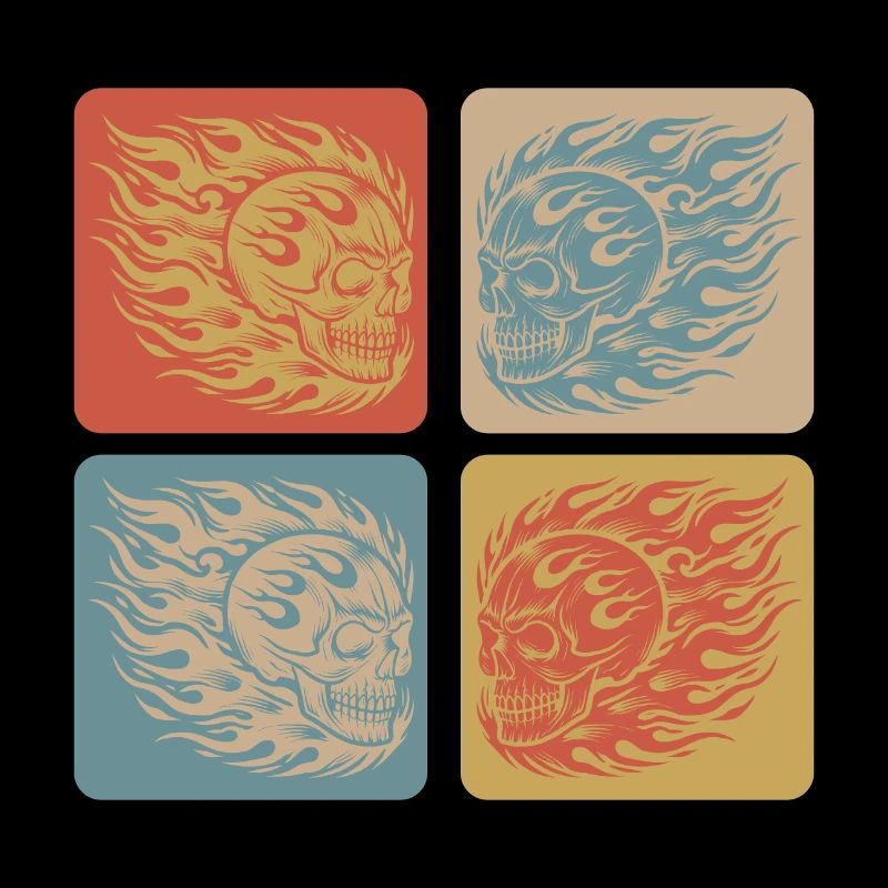 Flaming Skull – Biker & Rocker Style