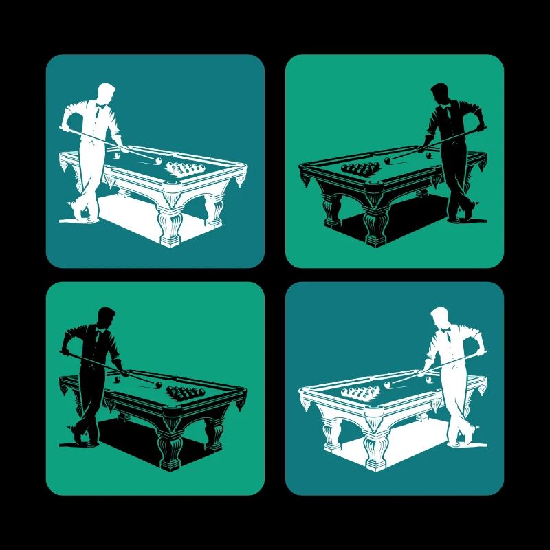 Vintage Billiards Player