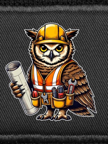 Bauarbeiter-Eule – Clever & Handwerklich!