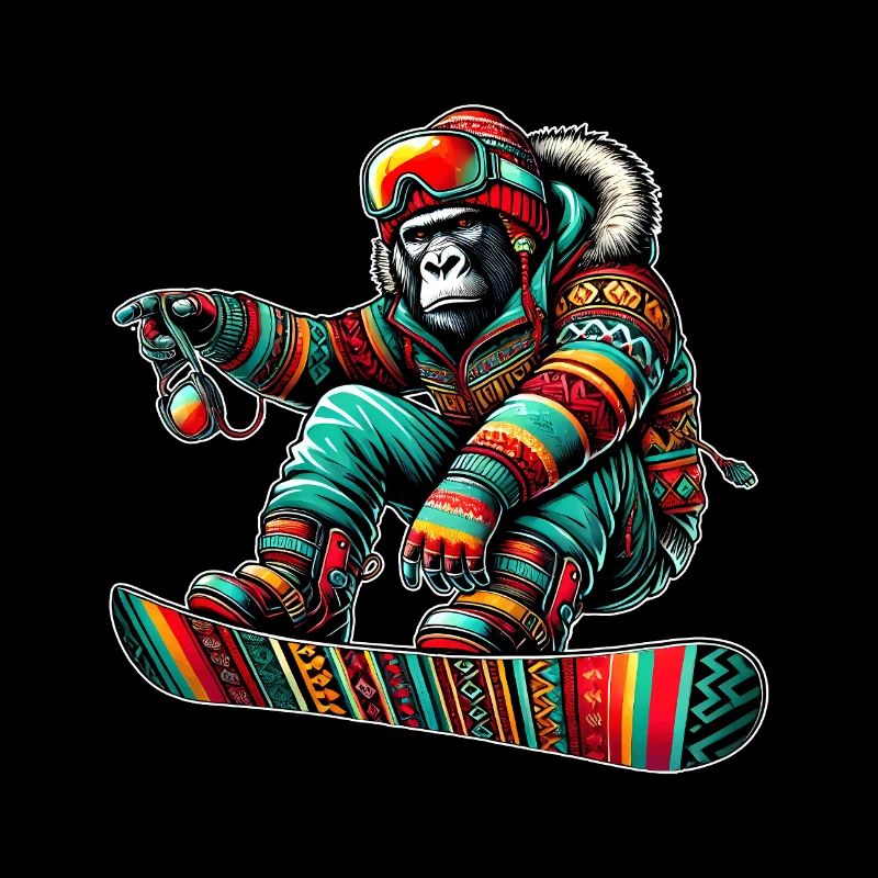 Gorilla Snowboard – Roi de la montagne