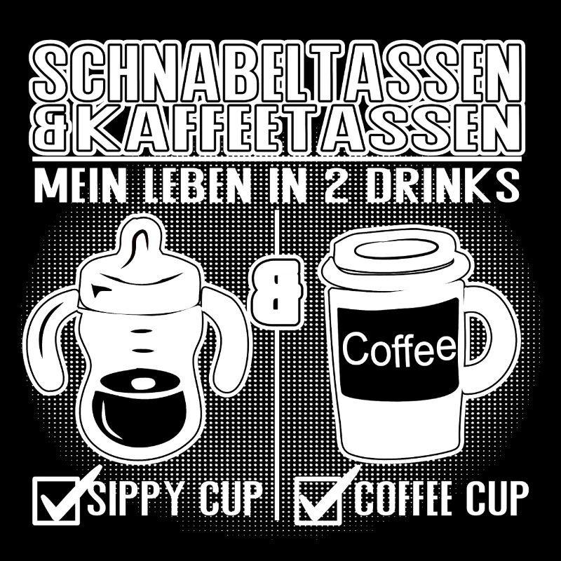 Schnabeltasse und Kaffeetasse Eltern Humor Design