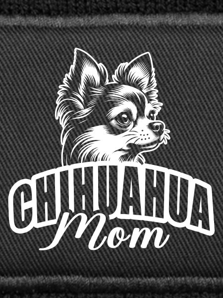 "Chihuahua Mom" mit Hundekopf