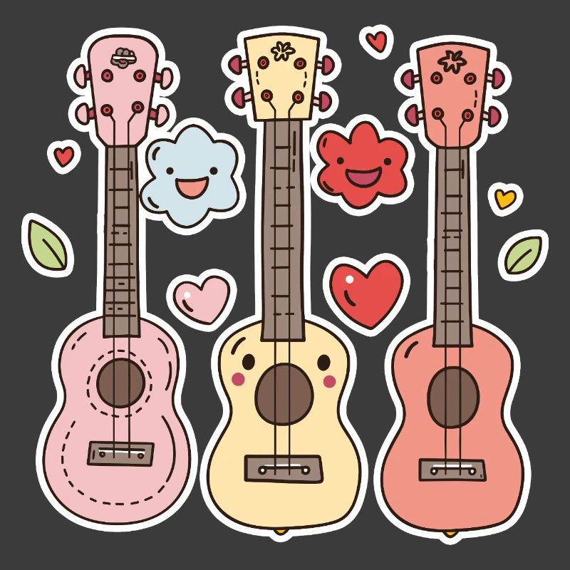 Ukulélé Style Dessin Animé