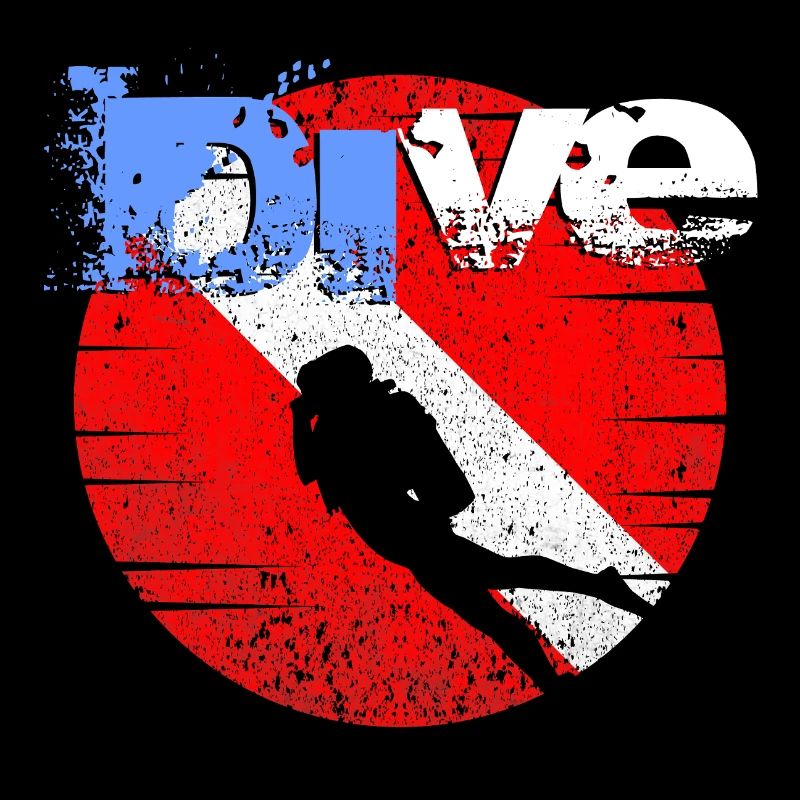 American Diver Down Flag