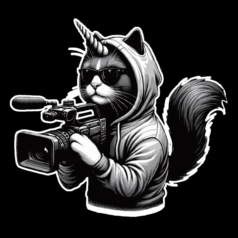 Unicorn Cat Cameraman