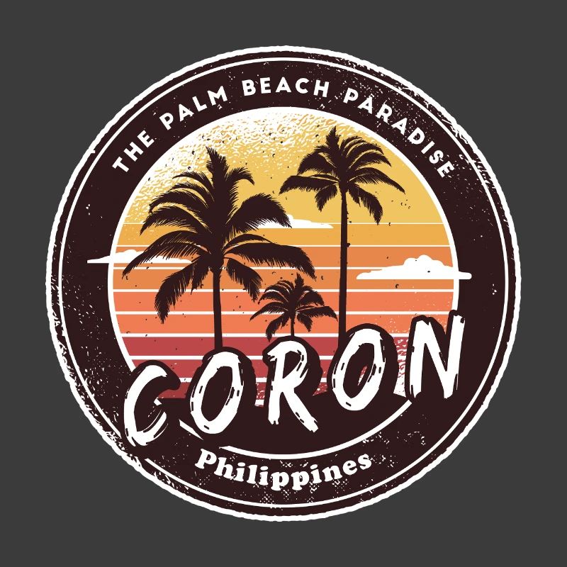 Coron Philippines Beach Palm Trees Design