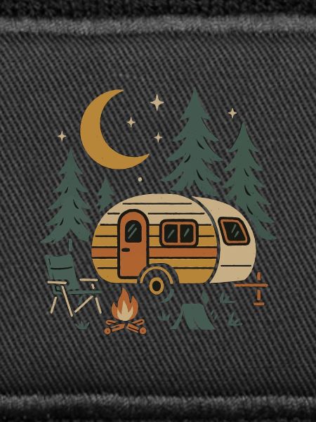 Nighttime Camping Scene Design