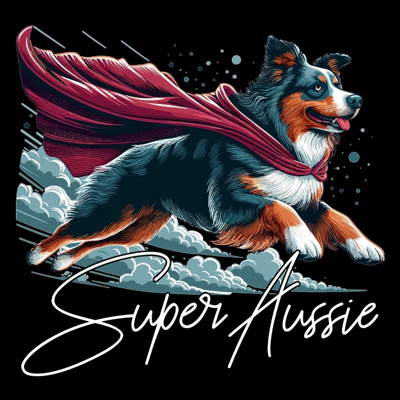 Super Dog Australian Shepherd Sheppie Gift