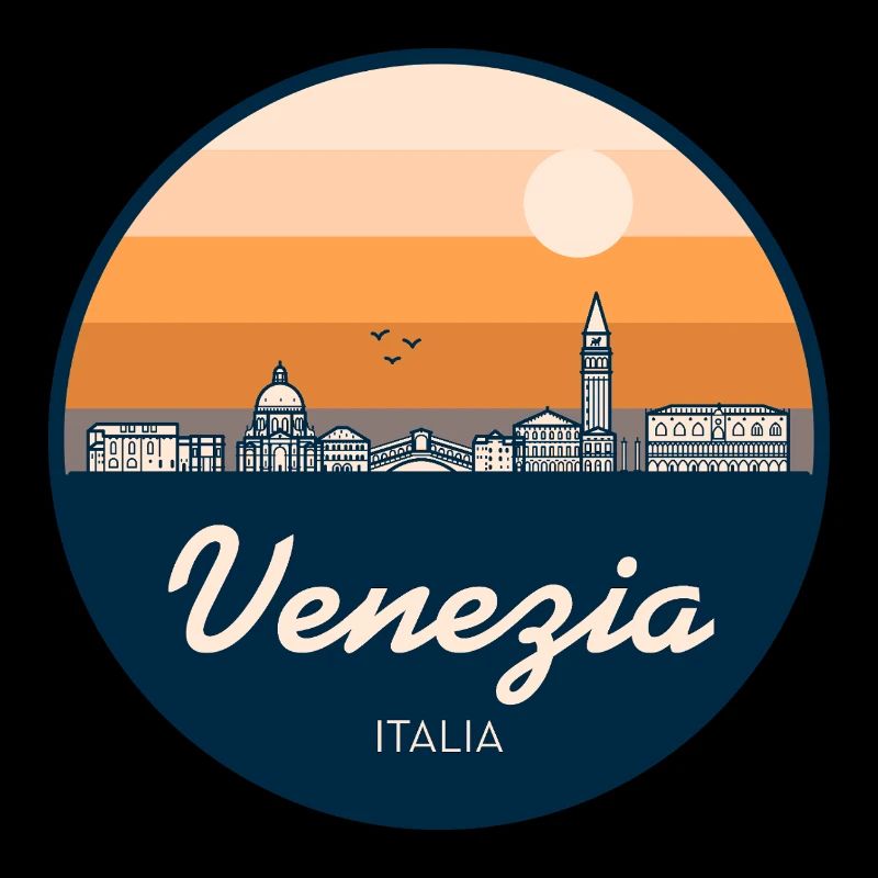 Venedig Skyline Silhouette