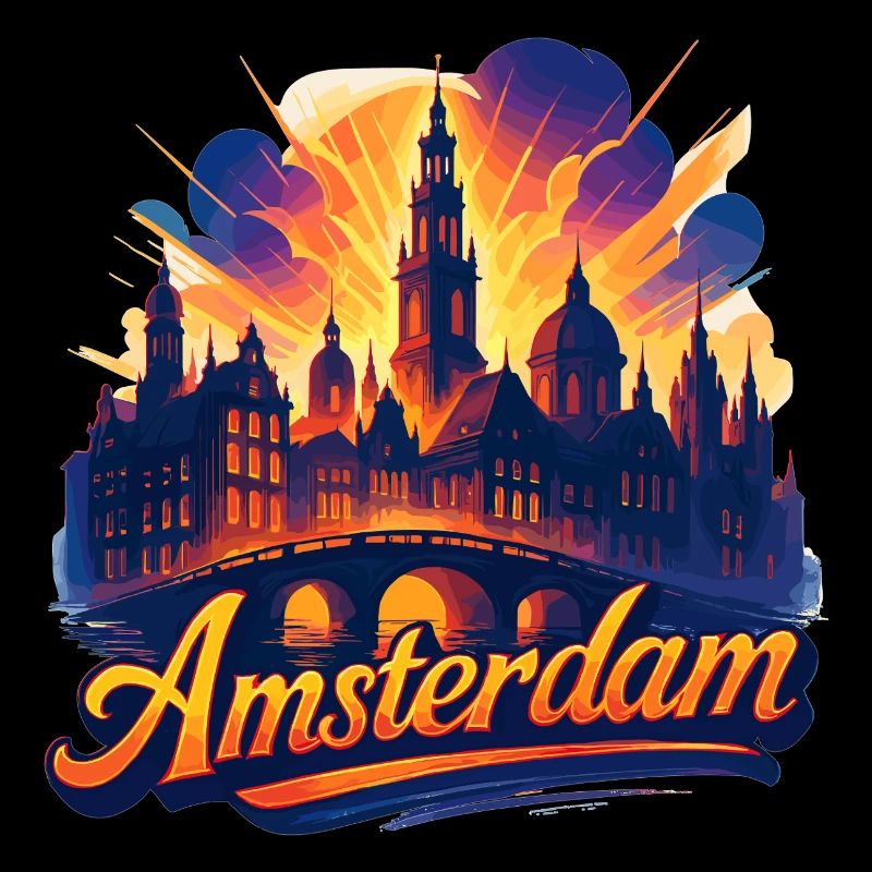 Amsterdam Capitale Pays-Bas Pays-Bas Cadeau