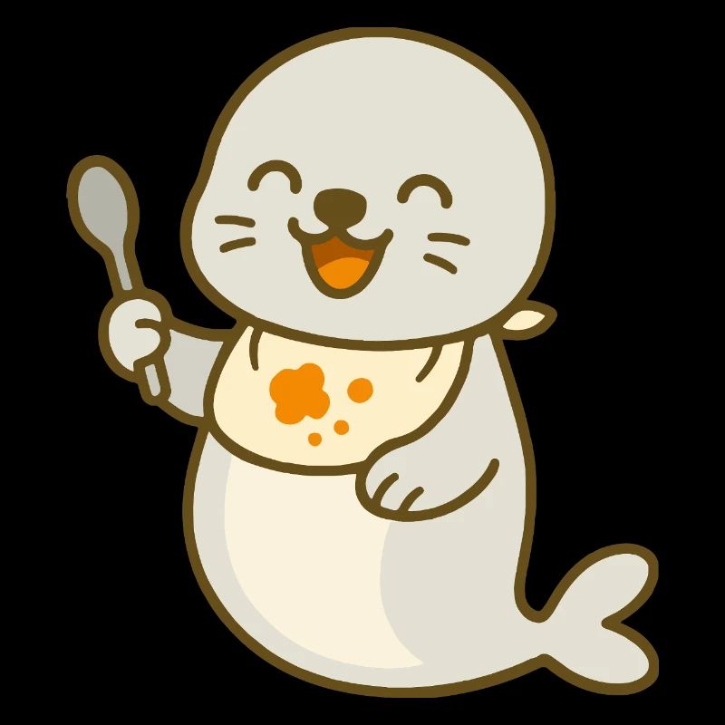 Futtern mit dem Robbenbaby