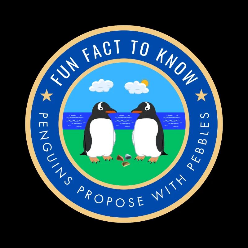 Penguins propose with pebbles