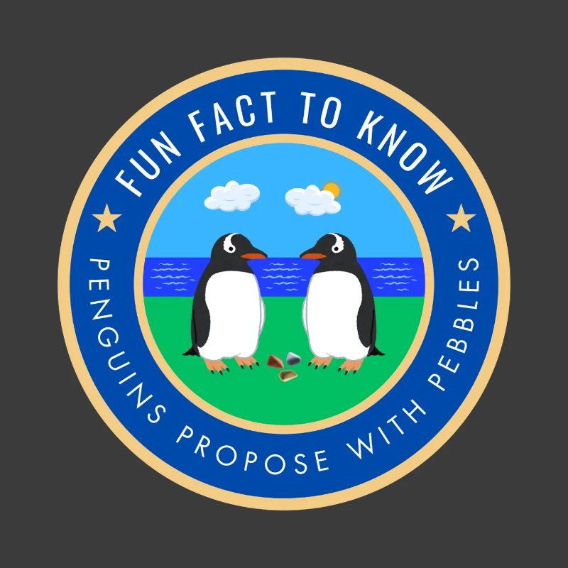 Penguins propose with pebbles