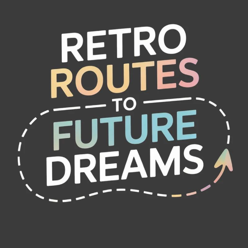 Retro Routes Future Dreams Compass Map