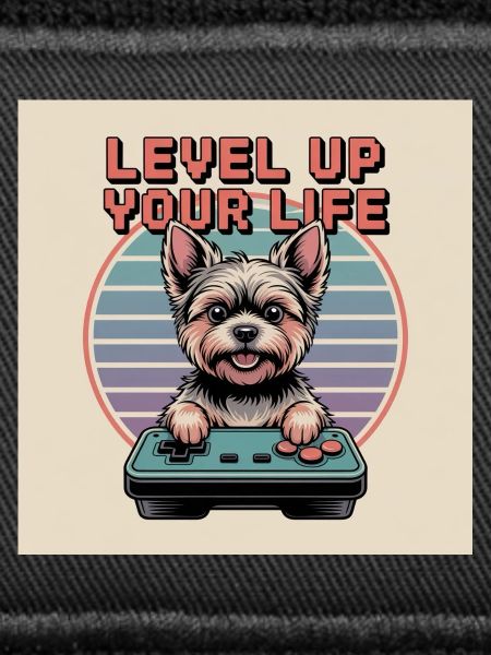 Cute Retro Gamer Dog