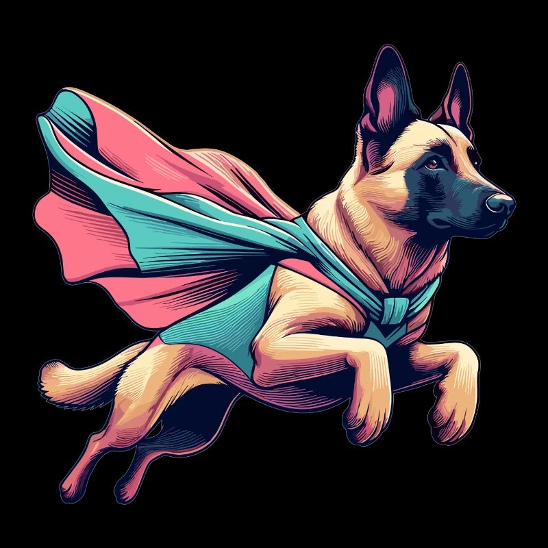 Super Dog Belgian Shepherd Cape Gift