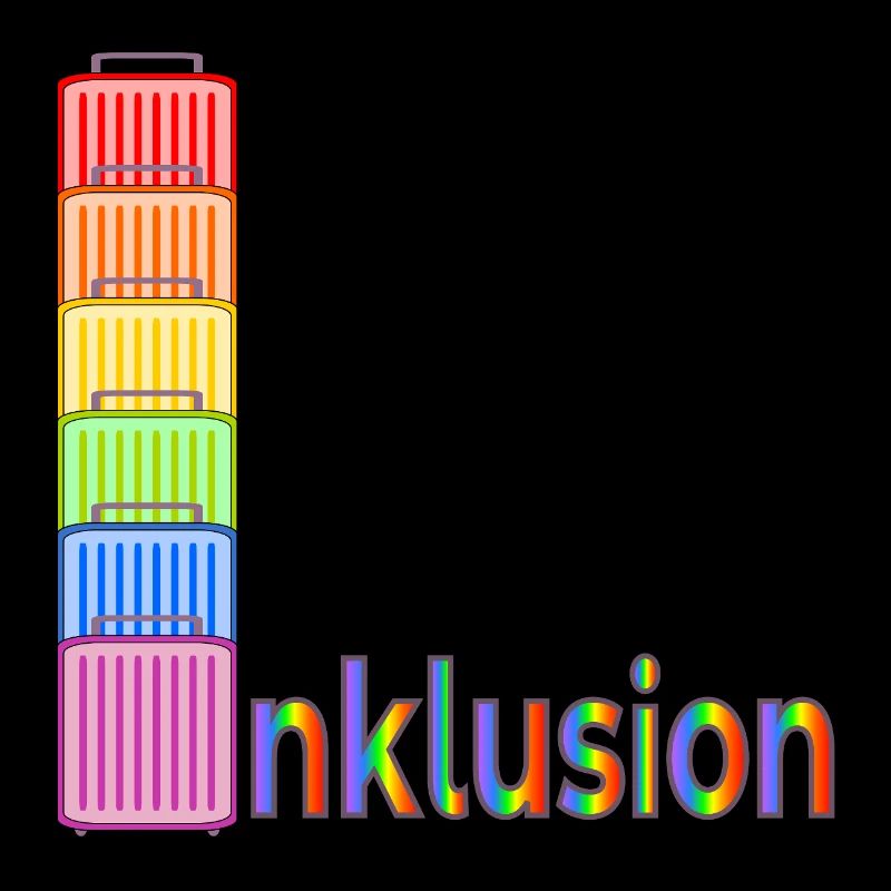 INKLUSION VIELFALT REGENBOGEN REISEKOFFER