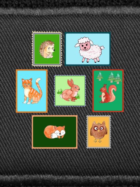 Beer stamps with animals